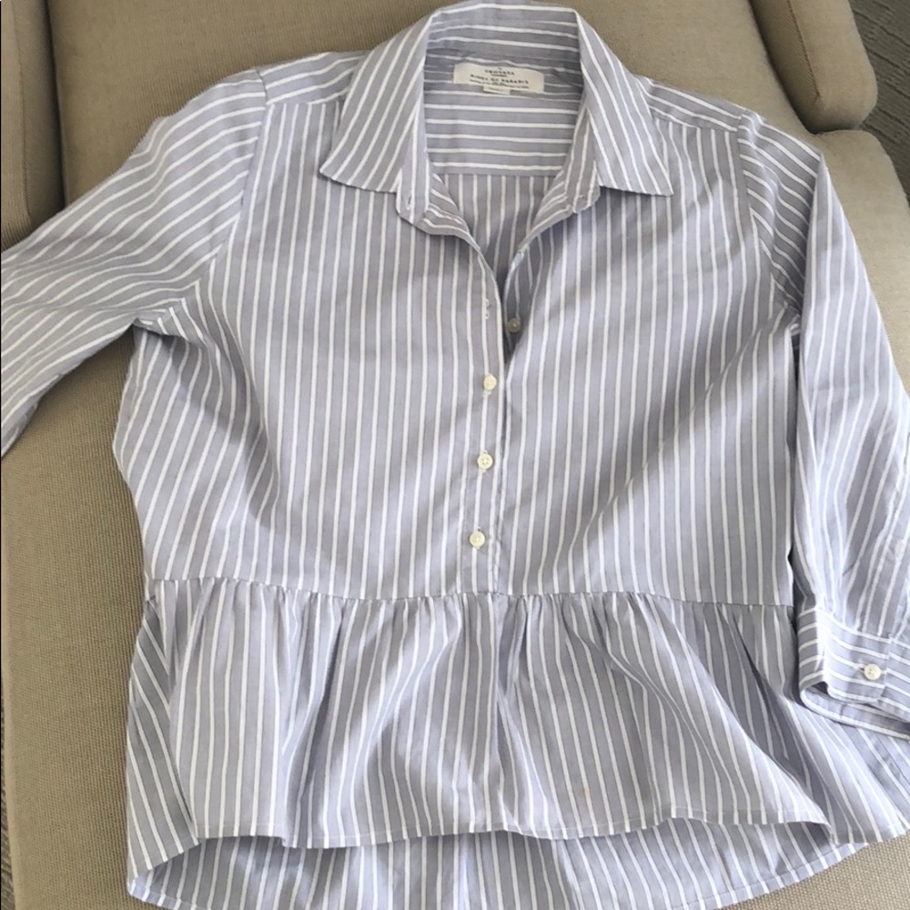 Birds of paradise blouse, size small
